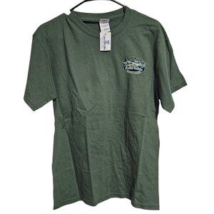 Punta Gorda Florida Fishing Graphic T Shirt  Mens Size Medium Olive Green